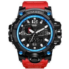 Relógio Militar Masculino SMAEL 1545 50m Impermeável led Quartzo Digital