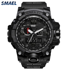 Relógio Militar Masculino SMAEL 1545 50m Impermeável led Quartzo Digital - loja online