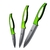 Faca para Cozinhar MYVIT Set lâmina preta punho verde - ElaShopp.com
