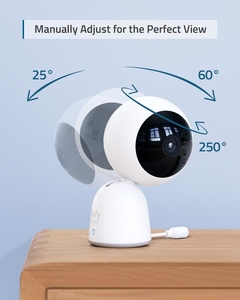 Monitor de Vídeo e Áudio ANKER, para bebês, Tela grande de 5 polegadas, Áudio Bidirecional, visão noturna na internet