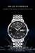 Relógios Masculinos POEDAGAR 827 Ultrafinos Calendário ImpermeávelAço Inoxidável Quartzo - ElaShopp.com