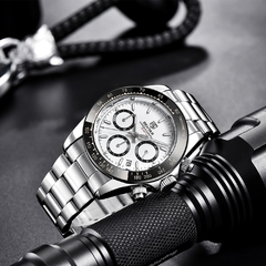 Relógio Masculino Casual BENYAR BY-5169 Aço Inoxidável à prova d água - comprar online