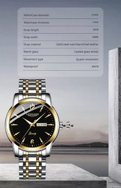 Relógios Masculino POEDAGAR 616 Impermeável Aço Inoxidável - ElaShopp.com