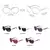 Óculos de sol Grandes Ovais Polarizados Feminino ElaShopp Clássicos - comprar online