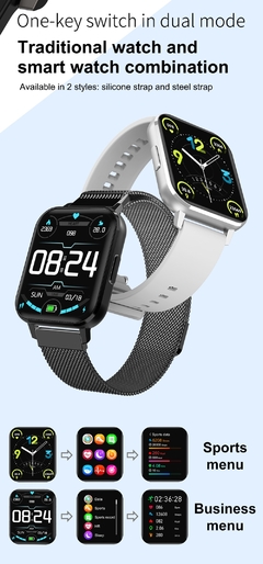Relógio Smartwatch LOKMAT RTK8762 Kit com 2 Pulseiras - ElaShopp.com