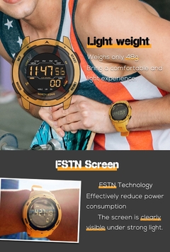 Relógio Digital NORTH EDGE Mars À Prova D'Água 50m SPORT - ElaShopp.com