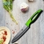 Faca para Cozinhar MYVIT Set lâmina preta punho verde - loja online