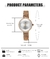 Relógio Feminino FANTOR WF1014L À Prova D'Água - comprar online