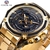 Relógio Masculino FORSINING GMT1114-2 À Prova D'Água - comprar online