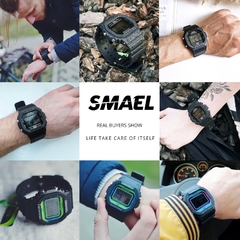 Relógios Esporte SMAEL Led 1801 Digital À Prova D'Água - comprar online