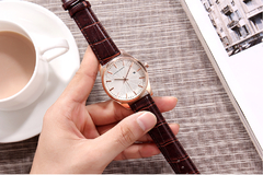 Relógio de Couro Masculino Hannah Martin KY15 À Prova D'Água, Marca de Luxo - comprar online
