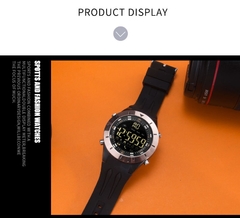 Relógio de Pulso Com Despertador Display SMAEL 8002 Militar À Prova D´Água - loja online