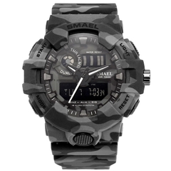 Relógio SMAEL 8001 Camuflagem Exército À Prova D´Água - loja online