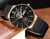 Relógio de Quartzo Ultrafino Impermeável Masculino com Pulseira de Aço - ElaShopp.com
