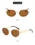 Óculos de Sol Ovais de Luxo Unissex ElaShopp Casual - ElaShopp.com