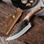 Faca artesanal forjada MYVIT faca de cozinha de aço inoxidável full-tang açougueiro - ElaShopp.com
