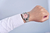 Relógio De Pulso Aço inoxidável para Homens Quartz De Luxo - comprar online