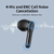 Fones De Ouvido Tribit-FlyBuds C2 Auriculares Bluetooth Sem Fio - loja online