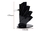 Suporte de faca acrílica MYVIT preta suporte para faca de 3 "4" 5 "6 - ElaShopp.com