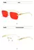 Óculos de Sol sem Aro Clássicos Unissex ElaShopp Sem Moldura - loja online