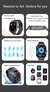 SmartWatch para homens Smartwatch IP68 impermeável na internet