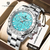 Relógio De Pulso Aço inoxidável para Homens Quartz De Luxo na internet
