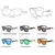 Óculos de sol Vintage Polarizados Unissex ElaShopp - comprar online