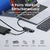 USB 3.0 Hub UGREEN 4 portas Slim para Mouse Teclado Compatível com MacBook