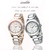 Relógio de Pulseira Feminina de Ouro Rosa Impermeável - comprar online