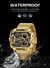 Relógio de Pulso Masculino de Quartzo de Ouro Impermeável LED - ElaShopp.com
