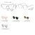 Óculos Grandes Clássico Cat Eye ElaShopp Feminino na internet