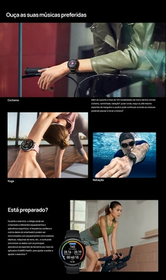 Smartwatch Huawei Watch GT 3 Monitoramento de SpO2 Bluetooth chamadas ROSTEST à prova d'água GT3 na internet