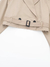 Cropped Feminino Com Cinto Trench Entalhado Mangas Compridas na internet