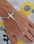 pulsera arabe cruz con flor