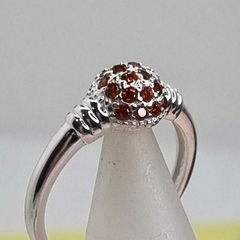 ANILLO DE PLATA 925 FRUTILLA CHICA COD 6512