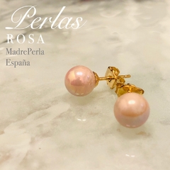 Aros de Perlas Rosa Madreperla Mallorca MP171813
