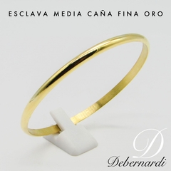 ESCLAVA MEDIA CANA ORO 18 K FINA 8 GR