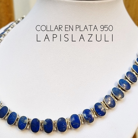 COLLAR GARGANTILLA LAPISLAZULI Y PLATA