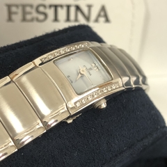 Reloj Festina dama brazalete acero nacar y cristales Swarovski F8947/2 - comprar online