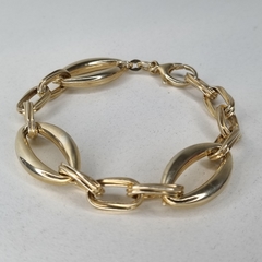 PULSERA ITALIANA PLATA DORADA ENCHAPADA EN ORO 9254