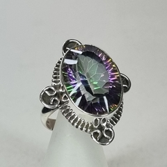 Anillo de plata, Topacio Místico 6053