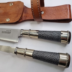 Set Tenedor y Cuchillo ALPACA HECHO A MANO, HOJA 18cm cod:TA400 - comprar online