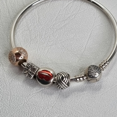 PULSERA ESTILO PANDORA EN PLATA CON DIJES K5359 en internet