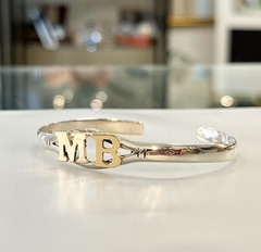 Pulsera plata con letra / Inicial en Oro PROMOCION !! 9574 - comprar online