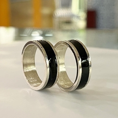 Alianzas de plata anchas hotsell