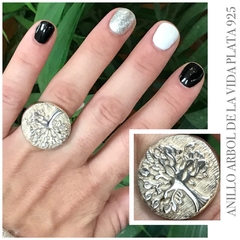 Importanre Anillo Arbol de la vida plata SK757 - comprar online