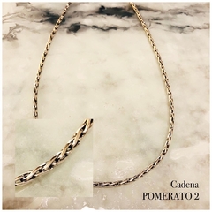 Cadena / Collar Pomerato plata numero 3 cod:9672