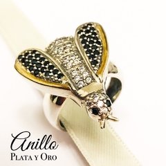 Anillo plata y oro modelo Abeja COLOMBIA COD4272 - comprar online