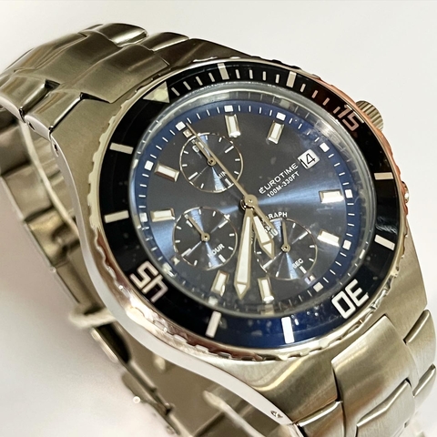 Reloj Cronografo Eurotime sumergible Azul 11/1024.44