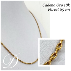 CADENA ORO FORCET ORO 18K 65 CM K1047